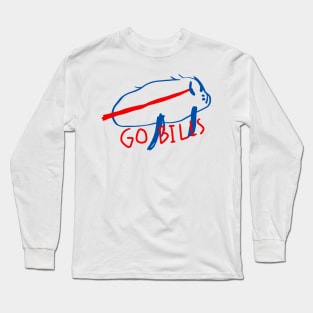 Drawing Go Bills Long Sleeve T-Shirt